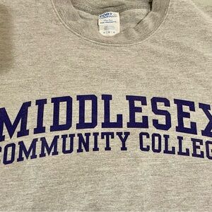 Worn once-Middlesex Community College Gray sweatshirt